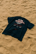Aim Higher Club X Imaginary Mechanic Unisex Summer Club Logo Tee/ Navy