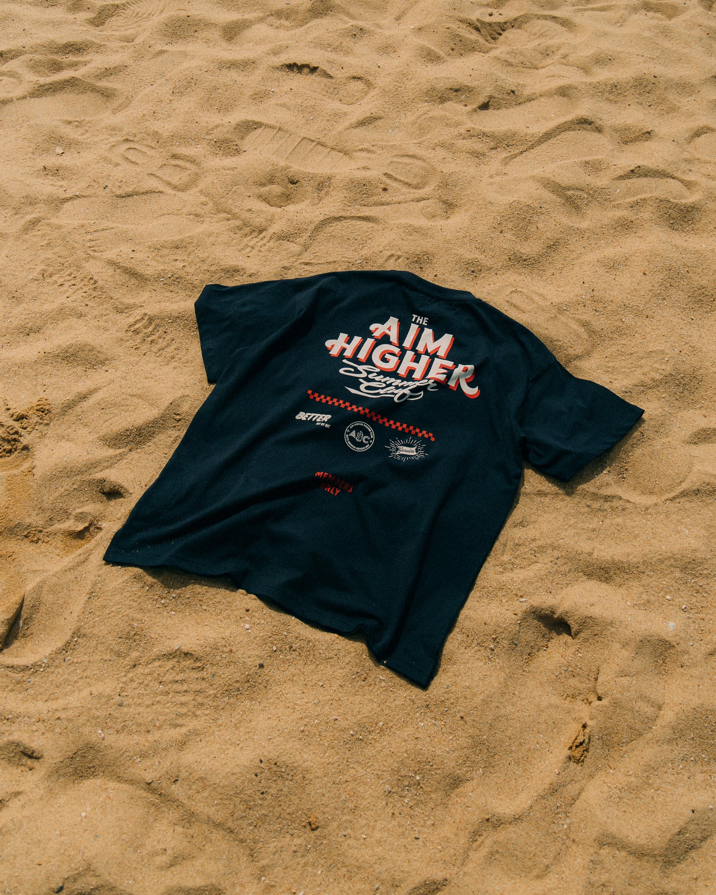 (Pre-order) Aim Higher Club X Imaginary Mechanic Summer Club Unisex Logo Tee/ Navy