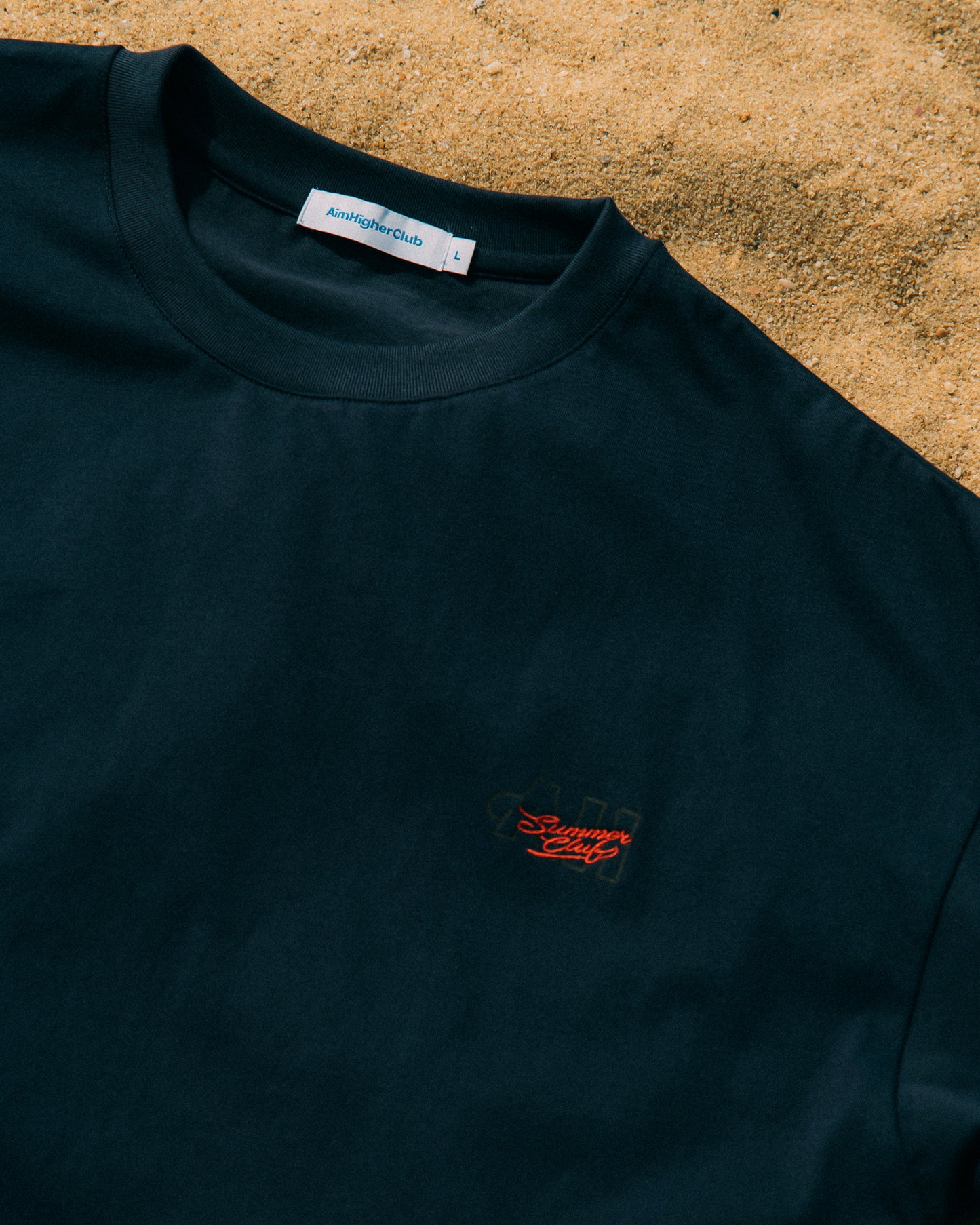 (Pre-order) Aim Higher Club X Imaginary Mechanic Summer Club Unisex Logo Tee/ Navy