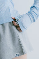 Aim Higher Club Essential Drop Shoulder Tencel™ Soft Top / Flecking Baby Blue