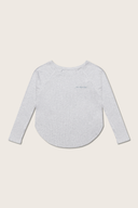 Aim Higher Club Activewear 2-Way Long Sleeve Top/ Flecking Oat