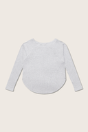 Aim Higher Club Activewear 2-Way Long Sleeve Top/ Flecking Oat