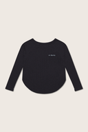 Aim Higher Club Activewear 2-Way Long Sleeve Top/ Black