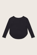 Aim Higher Club Activewear 2-Way Long Sleeve Top/ Black