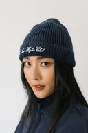 Aim Higher Club Core Script Logo Beanie/ Washed Navy