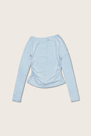Aim Higher Club Essential Drop Shoulder Tencel™ Soft Top / Flecking Baby Blue
