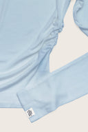 Aim Higher Club Essential Drop Shoulder Tencel™ Soft Top / Flecking Baby Blue