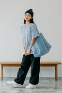 Aim Higher Club Convertible Cloud Tote Bag/ Baby Blue