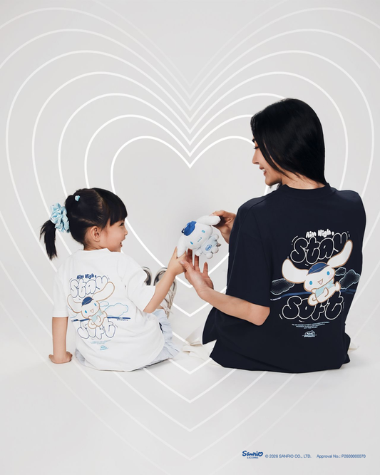 Aim Higher Club ♥ Cinnamoroll Aim High Stay Soft Unisex Tee/ White