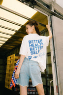 Aim Higher Club X Garden Better Health Better Self Unisex Regular Tee/ Off White