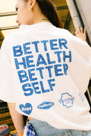 Aim Higher Club X Garden Better Health Better Self Unisex Regular Tee/ Off White