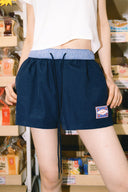 Aim Higher Club X Garden Nylon Unisex Shorts/ Navy-Checked