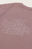 Aim Higher Club Unisex Wave Logo Tee/ Faded Purple