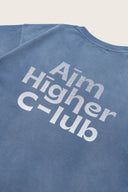 Aim Higher Club Unisex Logo Tee/ Washed Sky Blue