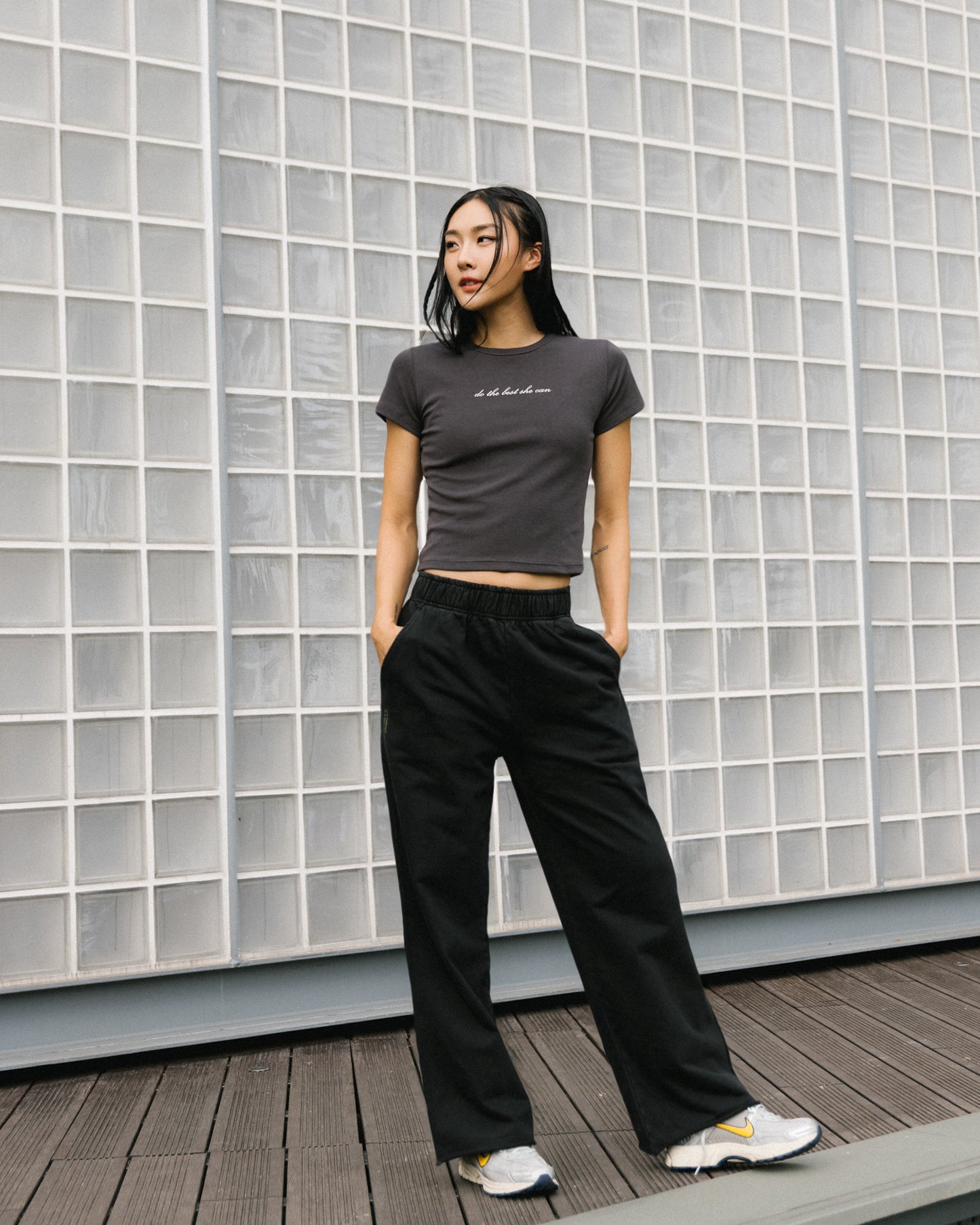 Aim Higher Club Sweat Pants/ Washed Black