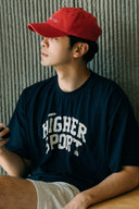 Aim Higher Club Unisex Sport Distressed Tee/ Navy