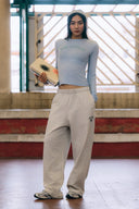 Aim Higher Club Unisex College Badge Sweatpants/ Oat