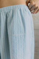 Aim Higher Club Core Stripe Pajama Pants/ Light Blue