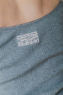 Aim Higher Club Core Layered Camisole/ Grey-Off White
