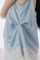 Aim Higher Club Core Asymmetric Lace Camisole Top/ Baby Blue