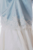 Aim Higher Club Core Asymmetric Lace Camisole Top/ Baby Blue