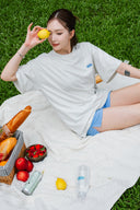 Aim Higher Club Unisex Embossed Logo Tee/ Cream