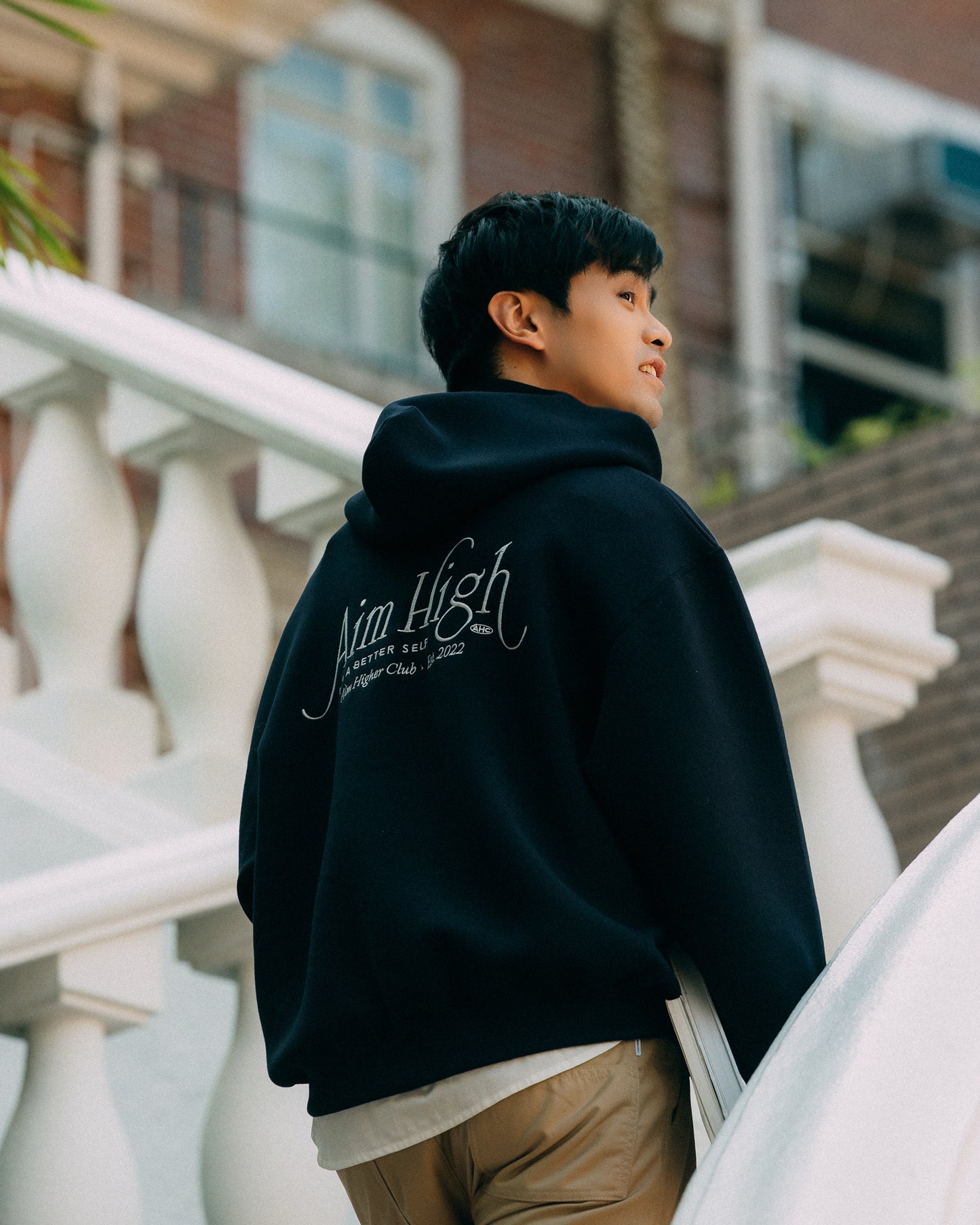 Aim Higher Club Unisex Faculty of Sports Emblem Soft Hoodie/ Navy