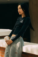 Aim Higher Club Faculty of Sports Henley Neck Long Sleeve Top/ Navy