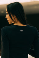 Aim Higher Club Faculty of Sports Henley Neck Long Sleeve Top/ Navy