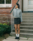 Aim Higher Club Faculty of Sports Knit Crewneck Cropped Cardigan/ Grey