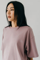 Aim Higher Club Unisex Wave Logo Tee/ Faded Purple