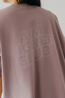 Aim Higher Club Unisex Wave Logo Tee/ Faded Purple