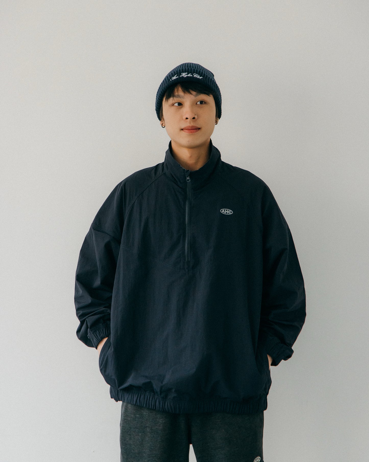 Aim Higher Club Half Zip Windbreaker/ Navy