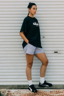 Aim Higher Club Unisex Track Retro Logo Tee/ Black