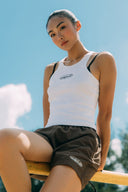 Aim Higher Club Core Oval Logo Tank Top/ White-Grey