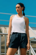 Aim Higher Club Core Oval Logo Tank Top/ White-Navy