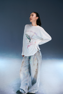 Aim Higher Club X Spellman Graphics Long Tee/ Off White