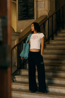 Aim Higher Club Core Wide Comfy Pants/ Navy