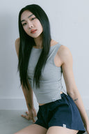 Aim Higher Club Essential Sleeveless Top / Flecking Grey