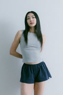 Aim Higher Club Essential Sleeveless Top / Flecking Grey