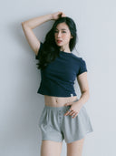 Aim Higher Club Essential Fitted Tee/ Navy