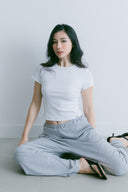 Aim Higher Club Essential Fitted Tee/ Off White