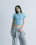 Aim Higher Club Essential Fitted Tee/ Vintage Sky Blue