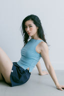 Aim Higher Club Essential Sleeveless Top/ Vintage Sky Blue