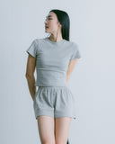 Aim Higher Club Essential Fitted Tee/ Flecking Grey