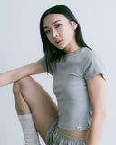 Aim Higher Club Essential Fitted Tee/ Flecking Grey