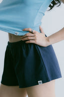 Aim Higher Club Essential Flare Mini Shorts/ Navy