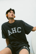 Aim Higher Club Unisex College Tee/ Washed Charcoal