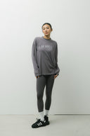 Aim Higher Club Unisex College Unisex Long Tee/ Grey