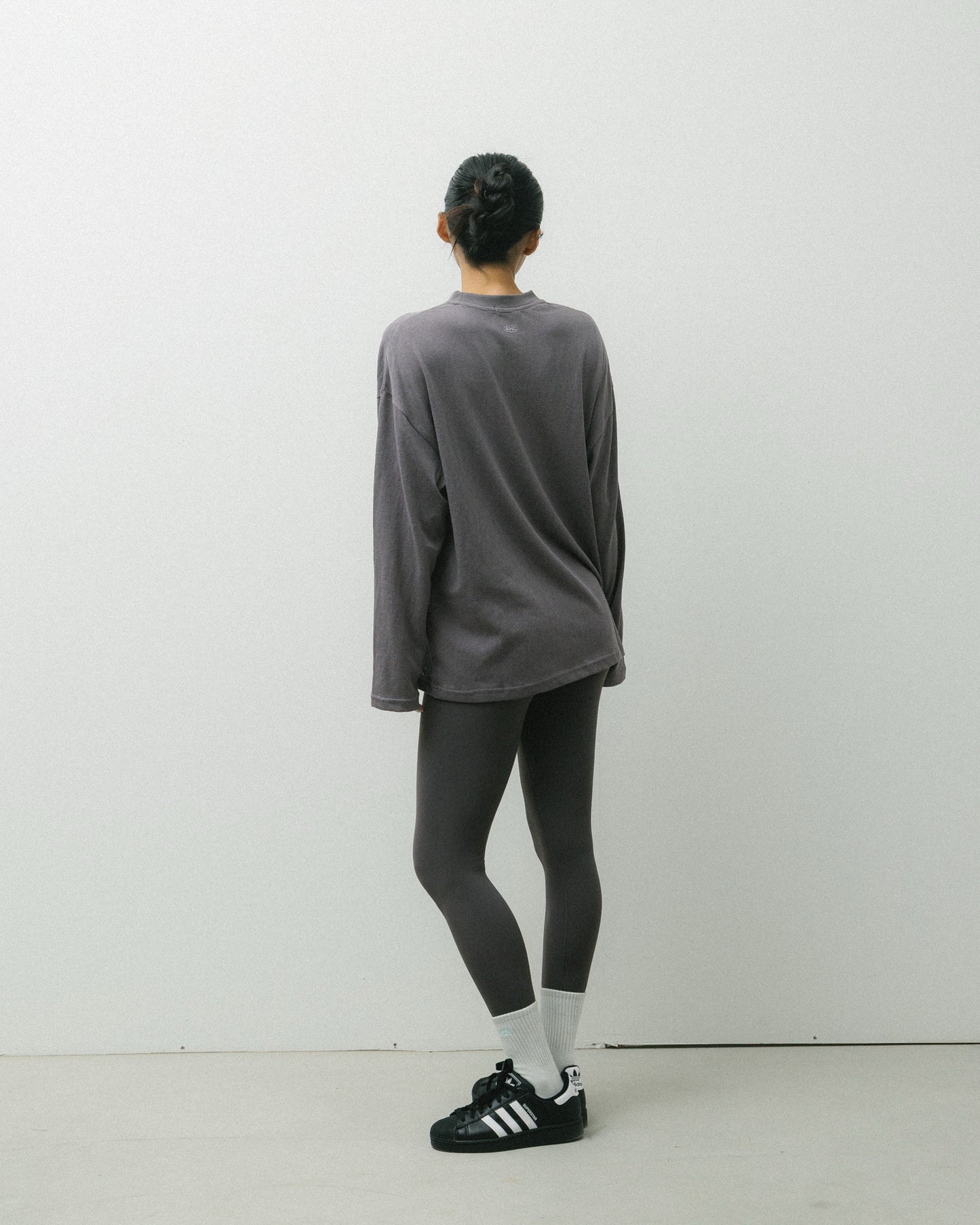 Aim Higher Club College Unisex Long Tee/ Grey